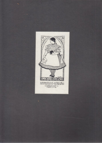 Ex Libris Harsnyi Klmn r (eredeti nyomat)
