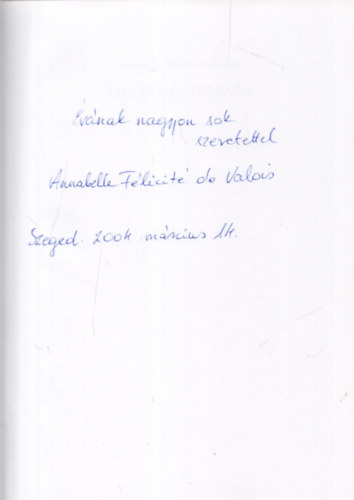 Annabelle Flicit de Valois - Tisztessgtelenl