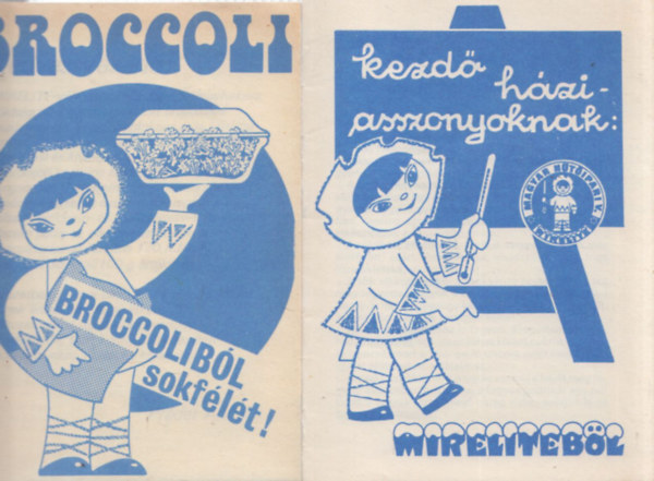2 db gasztro füzet: Broccoliból sokfélét!Kezdő háziasszonyoknak mirelitből