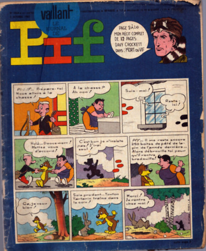 Nincs felt�ntetve - Vaillant le jorunal de Pif - 1965 Octobre 3 (sz�nes k�preg�ny)