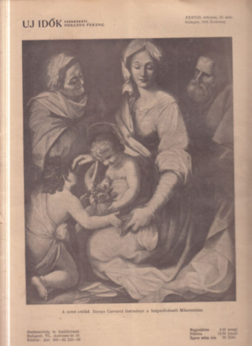 Herczeg Ferenc (szerk) - Uj id�k 1932/1-52. (teljes �vfolyam, lapsz�monk�nt)