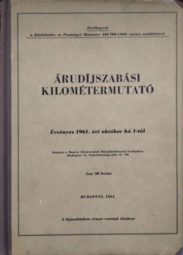 �rud�jszab�si kilom�termutat� - M�V