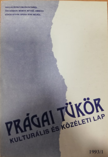 T�bb szerz� - Pr�gai t�k�r Kultur�lis �s k�z�leti lap 1993/1