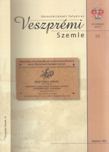 Dr. Csiszár Miklós - Veszprémi Szemle 50. (20. évfolyam, 2018/3. szám)