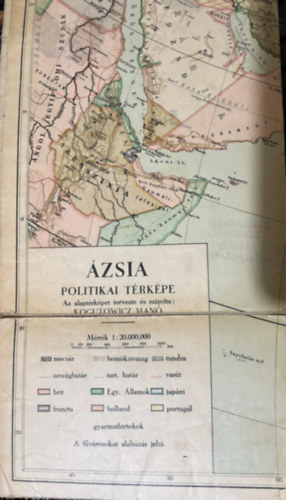 Kogutowitz Man (terv s rajz) - zsia politikai trkpe 1:12,000.00