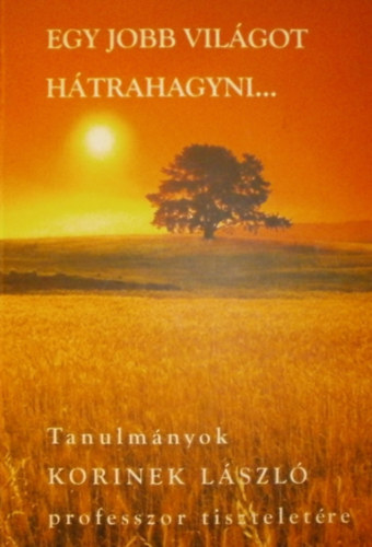 Finszter Géza - Kőhalmi László - Végh Zsuzsanna (szerk.) - Egy jobb világot hátrahagyni...