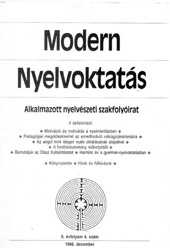 Szpe Gyrgy (szerk.) - Modern nyelvoktats 1996. december
