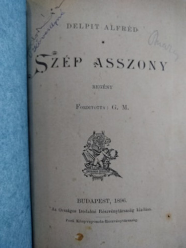 Delpit Alfrd - Szp asszony