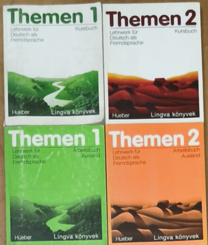 4db német nyelvkönyv - Themen Kursbuch 1-2., Arbeitsbuch Ausland 1-2.