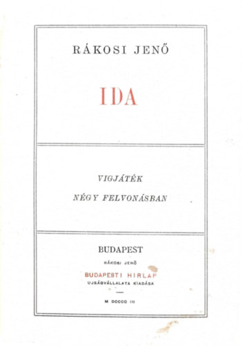 Rákosi Jenő - Ida