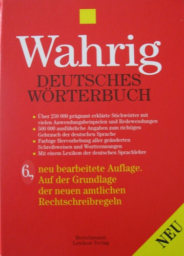 Gerhard Wahrig - Wahrig Deutsches w�rterbuch