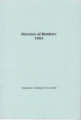 Darits Ágnes (szerk) - Directory of Members 1993
