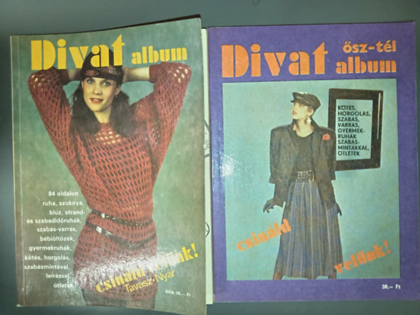 (2 db) Csin�ld vel�nk! Divat album (Tavasz - Ny�r + �sz - T�l)