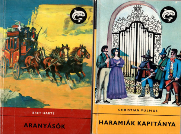 Wilhelm Hauff, Eric Kastner, Rudolf Daumann, Bret Harte - 5 db Delfin knyv: Haramik kapitnya, Aranysk, Srknyok nyomban, A repl osztly, A Spessarti fogad