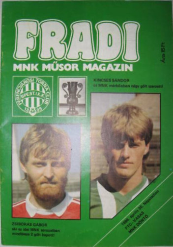Fradi mnk msor magazin 1986. prilis 30.