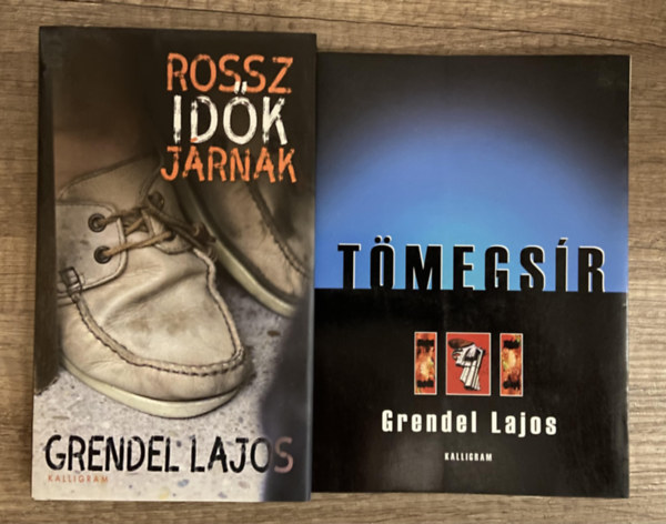 Grendel Lajos - 2 db Grendel Lajos regény - Tömegsír, Rossz idők járnak