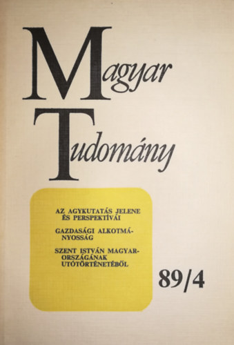 Magyar Tudom�ny 89/4