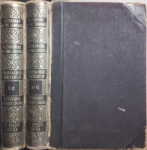 Somogyi Ede (szerk.) - �t nyelv� sz�t�r (angol-n�met-francia-olasz-magyar) I-II.