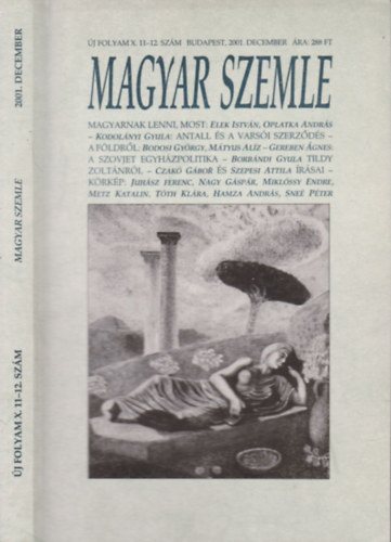 Kodol�nyi Gyula (szerk) - Magyar szemle 2001. december