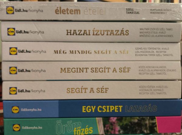 7 db Lidl szak�csk�nyv