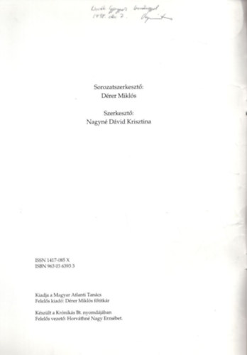 Magyarics Tam�s, Tolnay L�szl� - Az amerikai globalizmus �s az eur�pai biztonos�g  + Az Egyes�lt �llamok k�lpolitik�j�nak alkotm�nyos �s int�zm�nyi h�ttere - dedik�lt