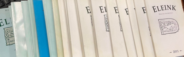 23 db Eleink-Magyar �st�rt�net sorozatb�l: 2002:I. �vf., 1-2 sz�m, 2003: II. �vf., 1-2 sz�m, 2004: III. �vf., 1-2 sz�m, 2005: IV. �vf., 1-2 sz�m, 2006: V. �vf., 1-2 sz�m, 2007: VI. �vf., 1-2 sz�m, 2008: VII.  �vf., 1-2 sz�m, 2009: V