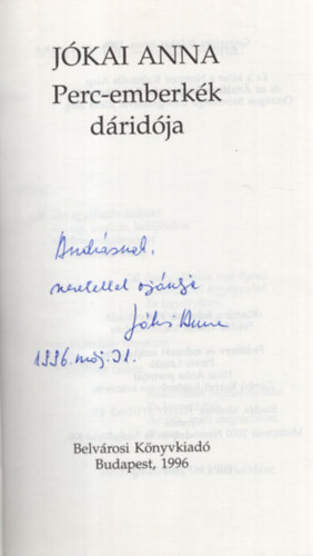 J�kai Anna - Perc-emberk�k d�rid�ja - Dedik�lt