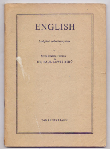 by Dr. Paul Lewis Bir - English - Analytical collective system I. (Sixth Revised Edition)