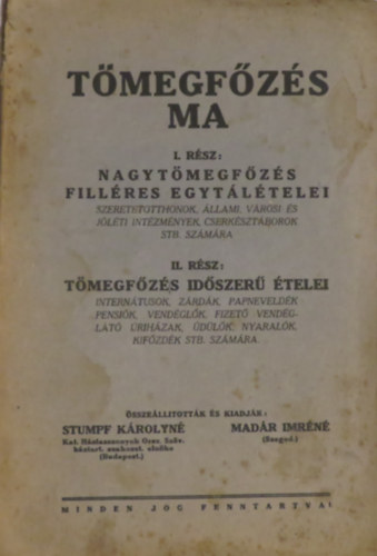 Stumpf Krolyn; Madr Imrn - Tmegfzs ma