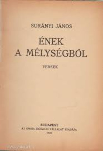 Surányi János - Ének a mélységből