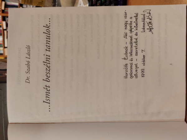 Dr. Szab Lszl - ...Ismt beszlni tanulok...