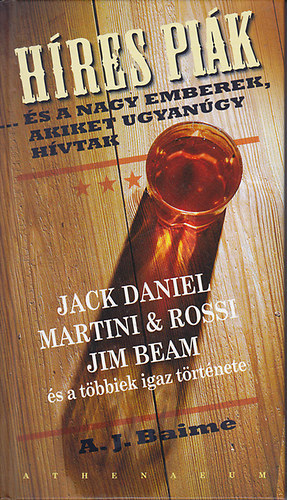 Albert J. Baime - Hres pik (...s a nagy emberek, akiket ugyangy hvtak)  Jim Beam, Jack Daniel, Jose Cuervo, Johnnie Walker, Bailey, Smirnoff, Bacardi, Captain Morgan, Dom Perignon, Beefeater, Hennessy, Seagram
