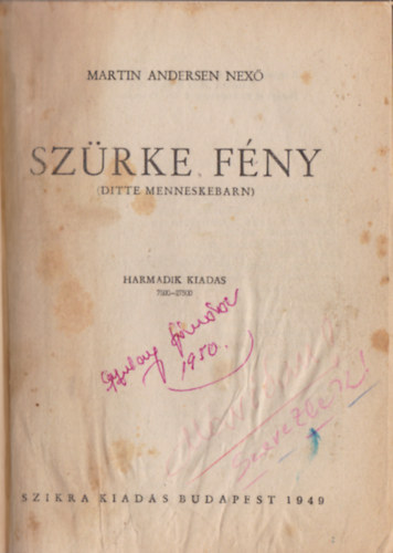 Martin Andersen Nex - Szrke fny