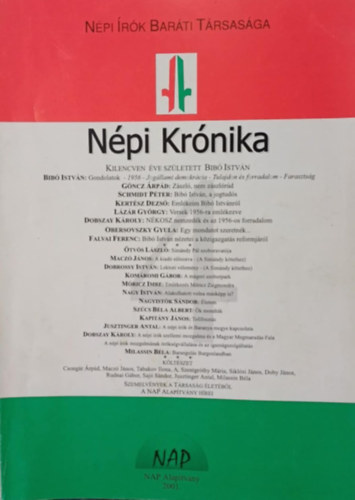 Milassin Bla (fszerk.) - Npi Krnika 2001/4.