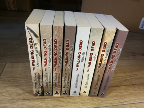 Robert Kirkman, Jay Bonansinga - The Walking Dead - lhalottak 1-8. (A Kormnyz sznre lp / A Woodburybe vezet t / A Kormnyz buksa I-II. / Alszlls / Invzi / Keress s pusztts! / Visszatrs Woodburybe)