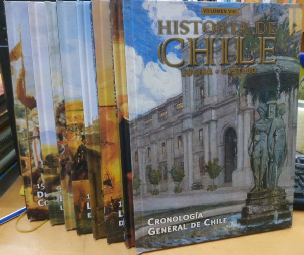 Francisco A. Encina, Leopoldo Castedo - Historia de Chile, Encina - Castedo I.-VIII. Teljes sorozat (Editorial Santiago)