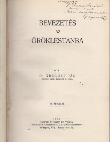Dr. Greguss Pl - Bevezets az rklstanba