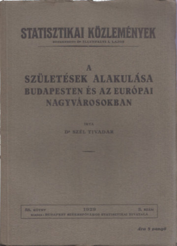 Dr. Szl Tivadar - A szletsek alakulsa Budapesten s az eurpai nagyvrosokban