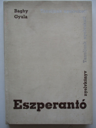 Baghy Gyula - Eszperant nyelvknyv