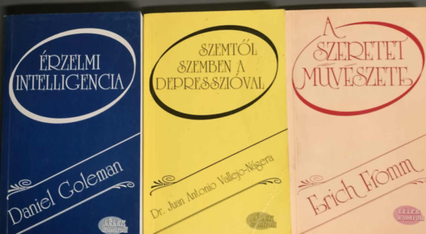 Dr. Juan Antonio Vallejo-Ngera, Daniel Goleman, Erich Fromm - Llek kontroll knyvcsomag 3db - rzelmi intelligencia + A szeretet Mvszete + Szemtl szemben a depresszival
