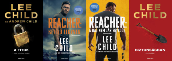Lee Child Andrew Child - 4 db Lee Child krimi: Ktl fegyver + A titok + Ktl fegyver + Biztonsgban