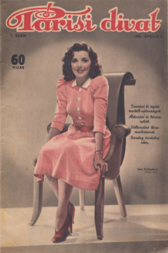 Párisi divat 1942. április 1. ( 7. szám )
