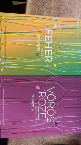 2 db. Borkiv�l�s�gok k�nyve (V�r�s �s roz� 2018/2019 + Feh�r 2018/2019)