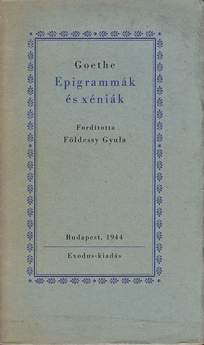 Goethe - Epigrammk s xnik