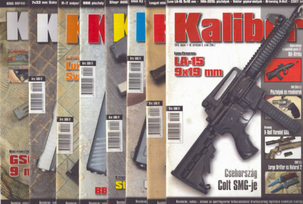 Vass Gbor (fszerk.) - Kaliber 2015/5., 7., 8., 9., 10., 11., 12. szmok + Tl klnszm (8 db)