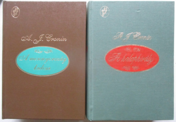 A. J. Cronin - 2 db A. J. Cronin k�tet: A kalapkir�ly + A mennyorsz�g kulcsa