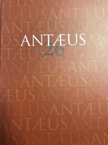 MTA RGSZETI INTZET - Antaeus 26