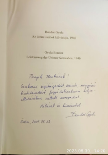 Bondor Gyula - Az ürömi svábok kálváriája 1946 - Leidensweg der ürömer schwaben 1946