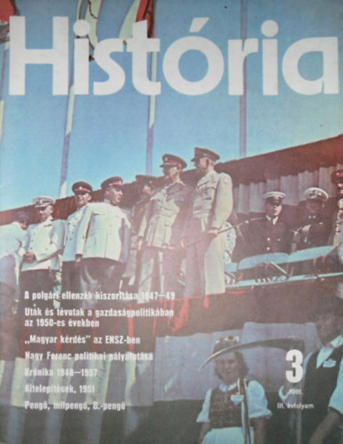 Glatz Ferenc  (szerk.) - Hist�ria III. �vfolyam 3. sz�m