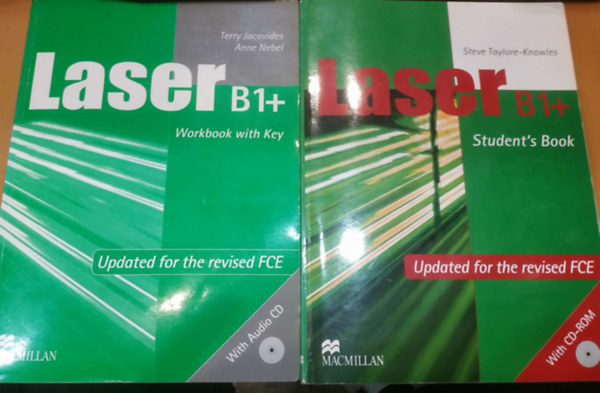 Terry Jacovides, Anne Nebel, Steve Taylore-Knowles - 2 db Laser B1+ Updated for the revised FCE: Student's Book With CD-Rom + Workbook with Key With Audio CD